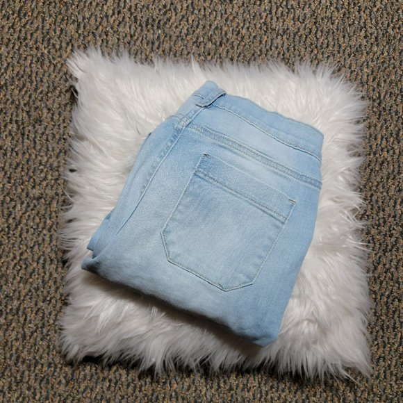 Old Navy Light Wash Flare Jeans 70s Style Size 10 - Picture 7 of 14